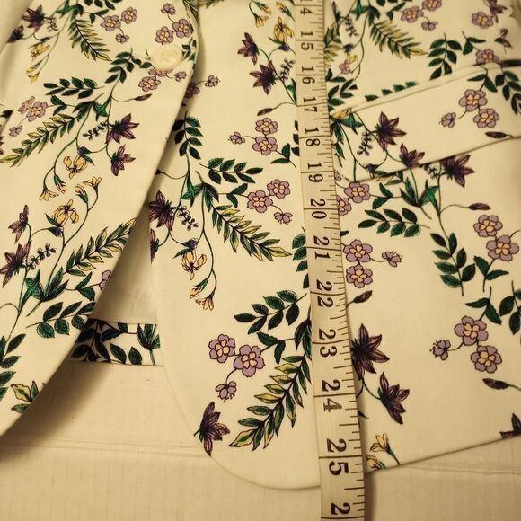 Liz Claiborne white blazer with floral print - Picture 7 of 10